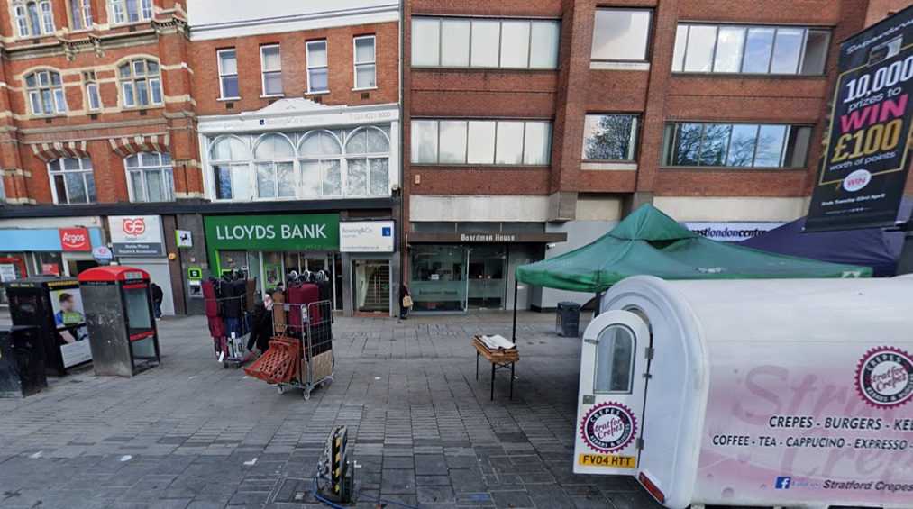 Front view of the London training venue